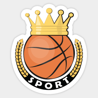 King Basketball Sticker